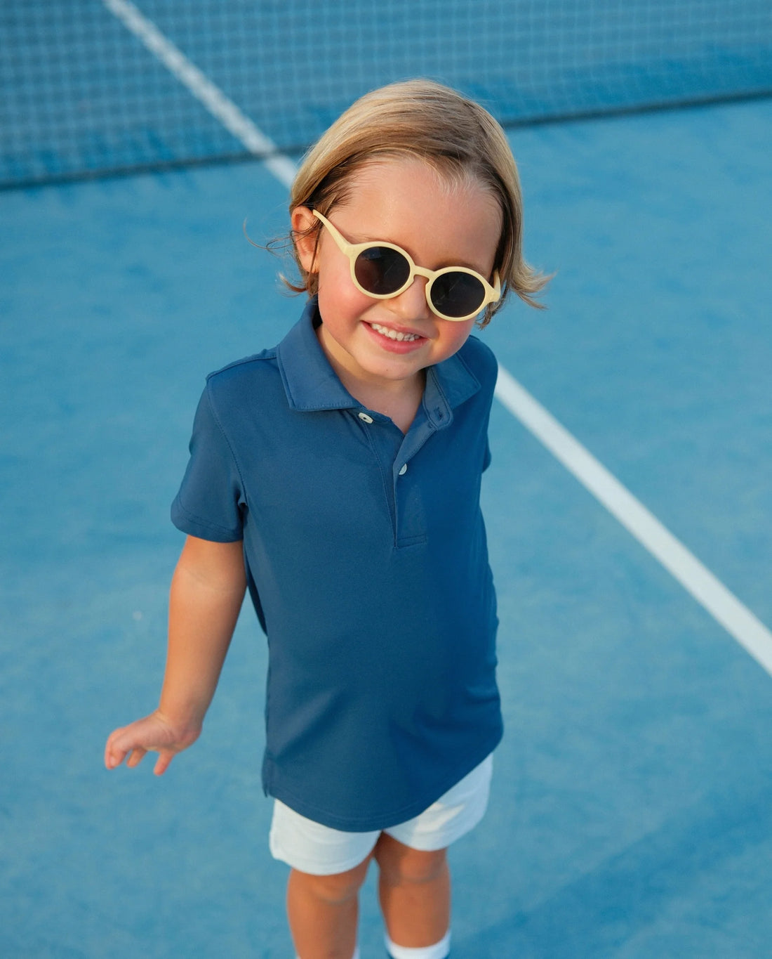 Polo Active+ Niños - Azul Marino