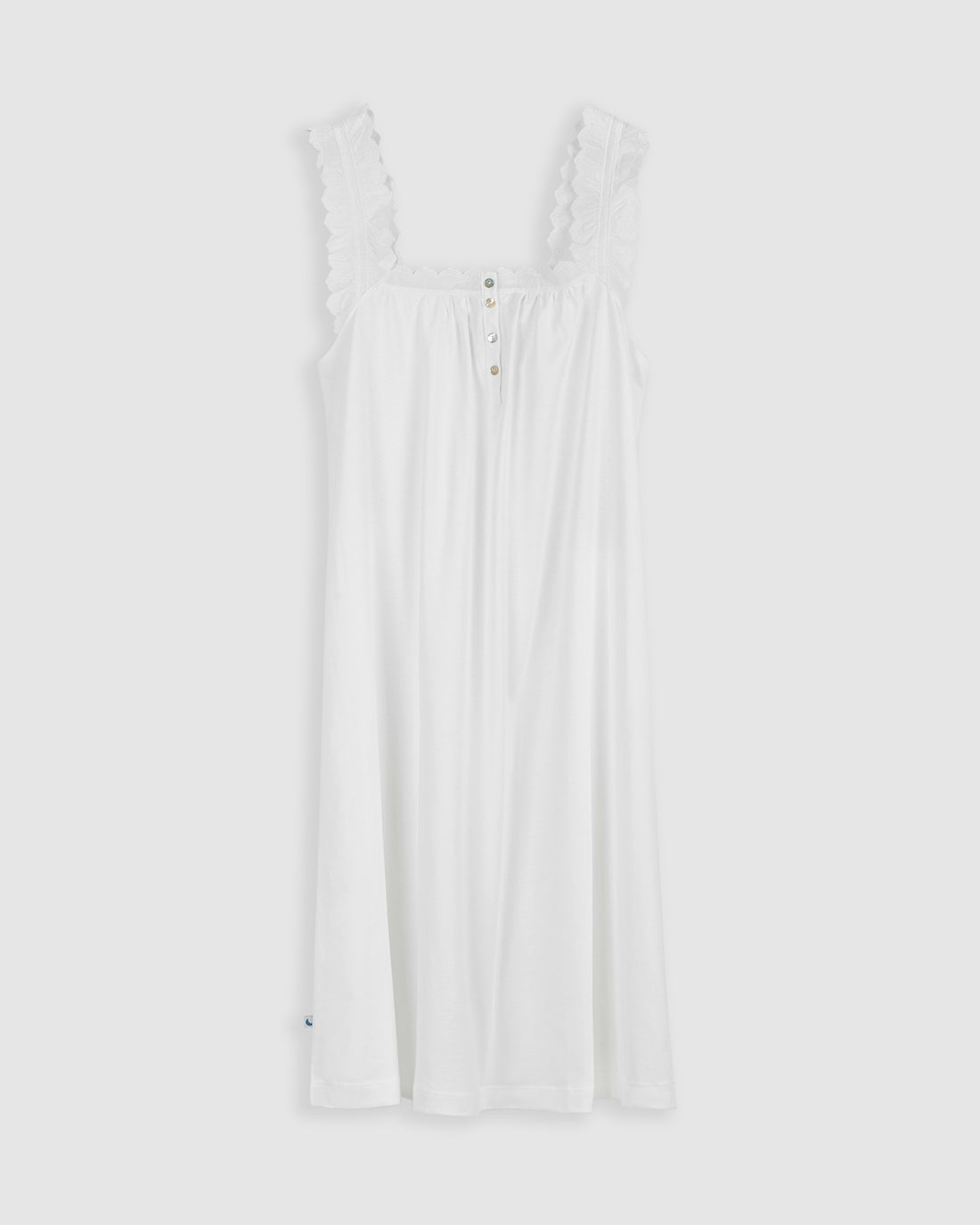 Camisón Mujer Tira Bordada Blanco