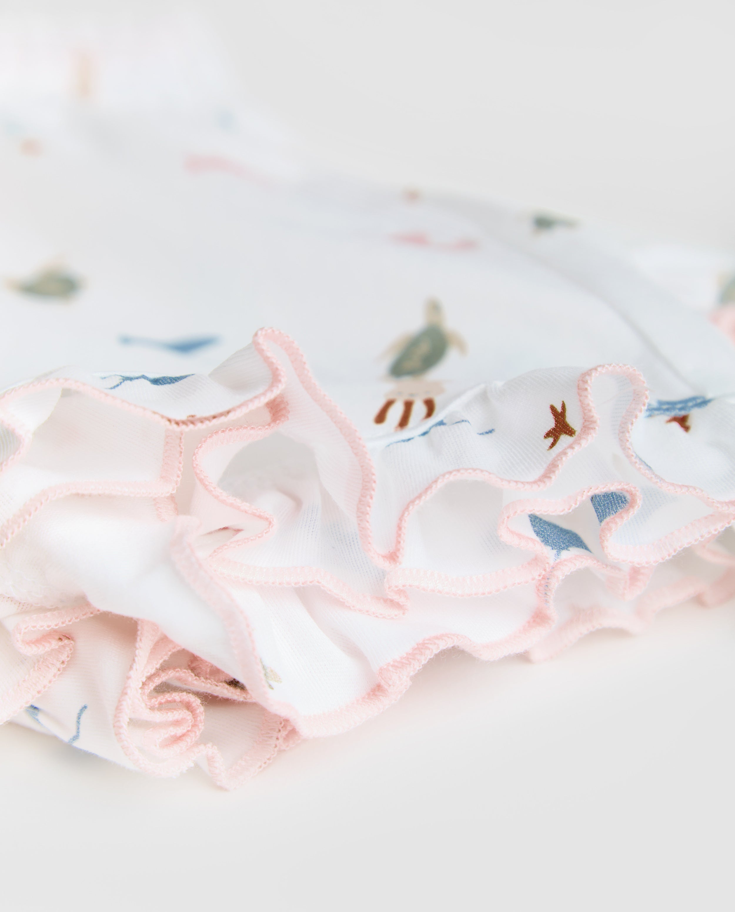 Kids Ocean Ruffle Short Pajamas