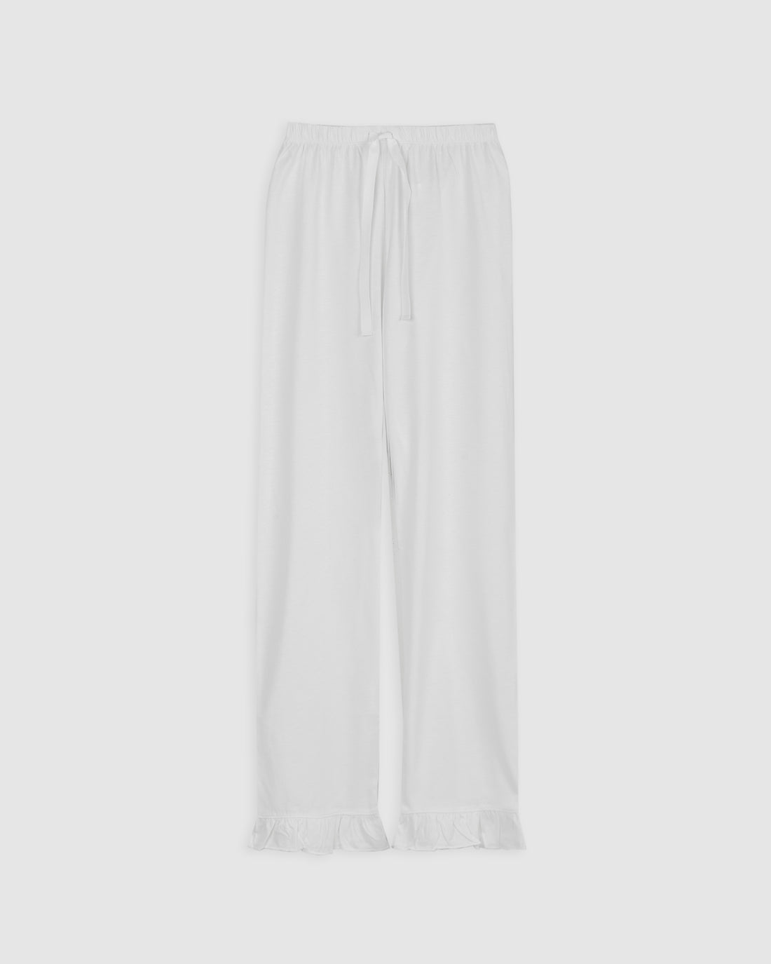 Pijama Mujer Camisero Blanco Tira Bordada