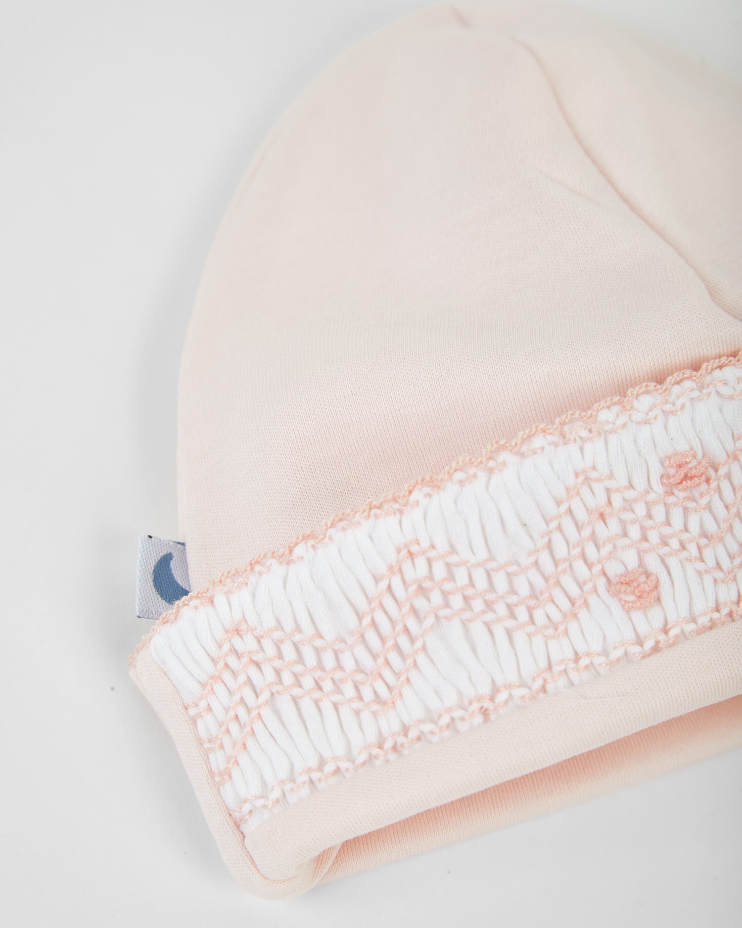 Gorrito Bebé Smock Rosa