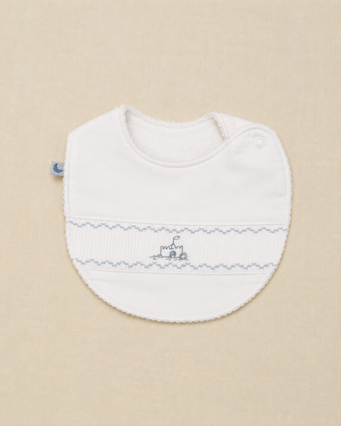 Babero Bebé Smock Sandcastles
