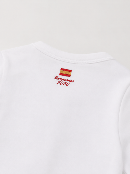 Pijama Bebé Blanco Corto Personalizable