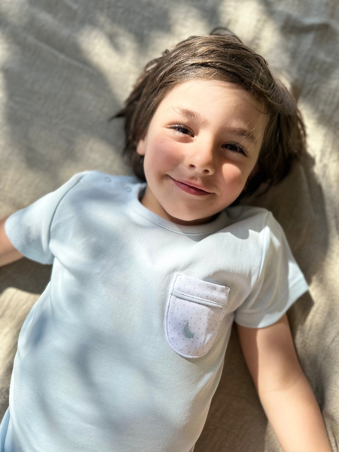 Kids Blue Dot Short Pajamas
