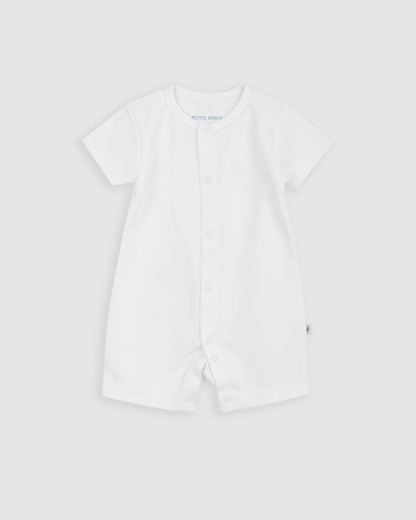 Pijama Bebé Blanco Corto Personalizable