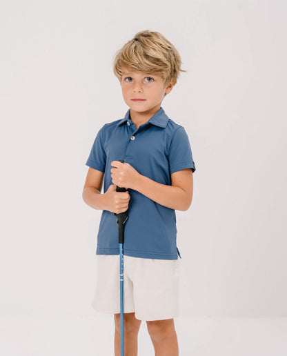 POLO ACTIVE+ NIÑOS - Azul Marino