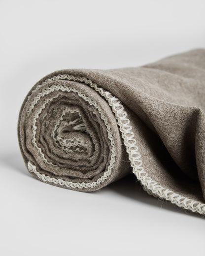Couverture en bébé alpaga beige beige