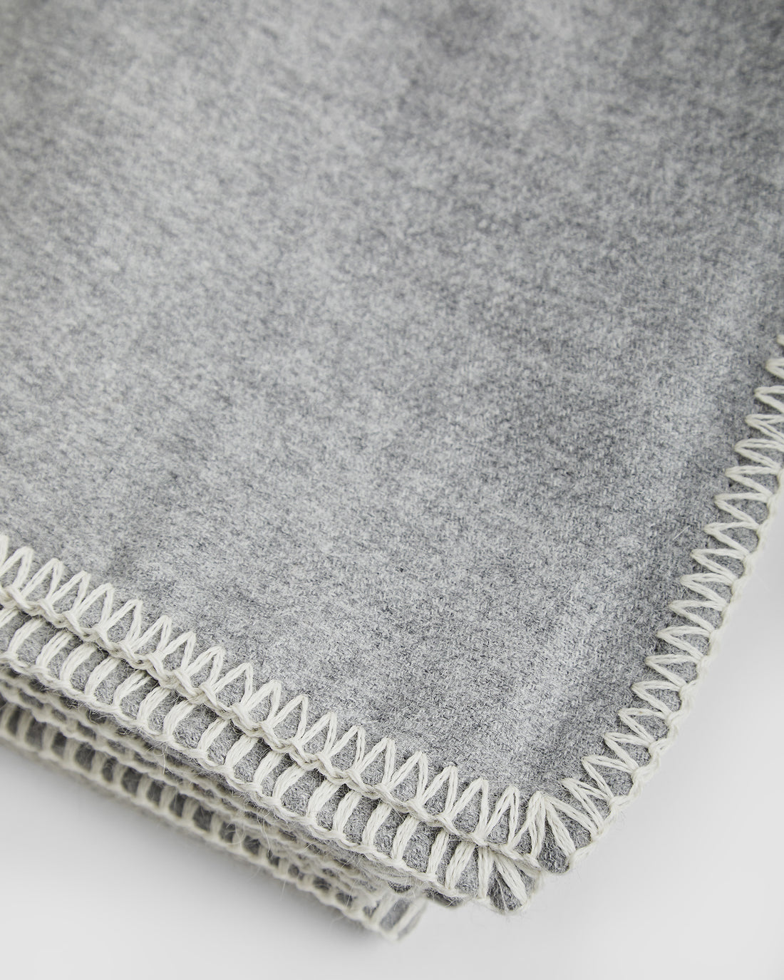 Baby Alpaca Blanket Gray Melange