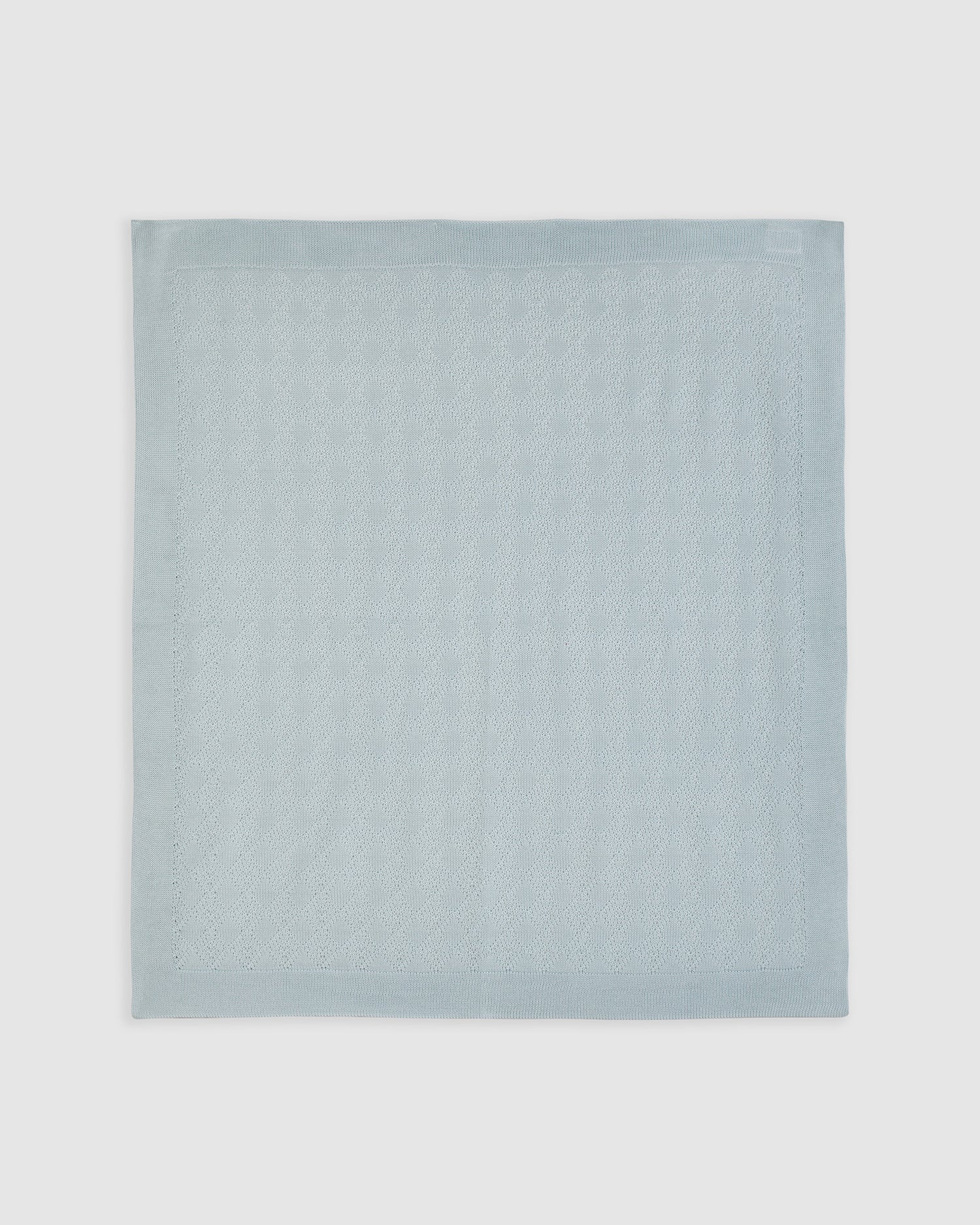 Couverture en coton perlé bleu