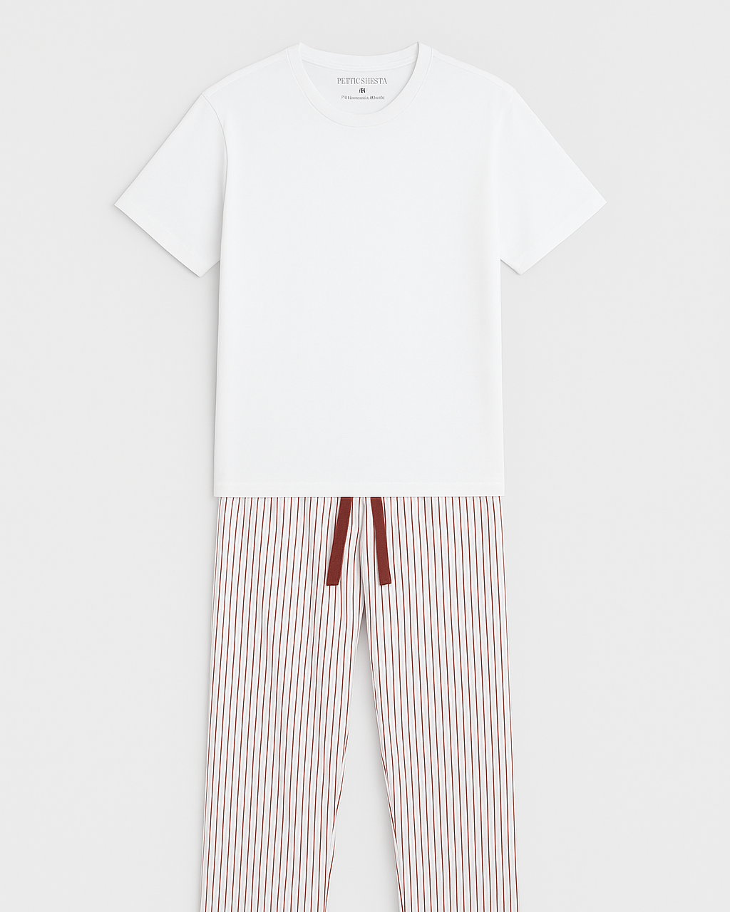 Pijama Hombre Rayas Burgundy