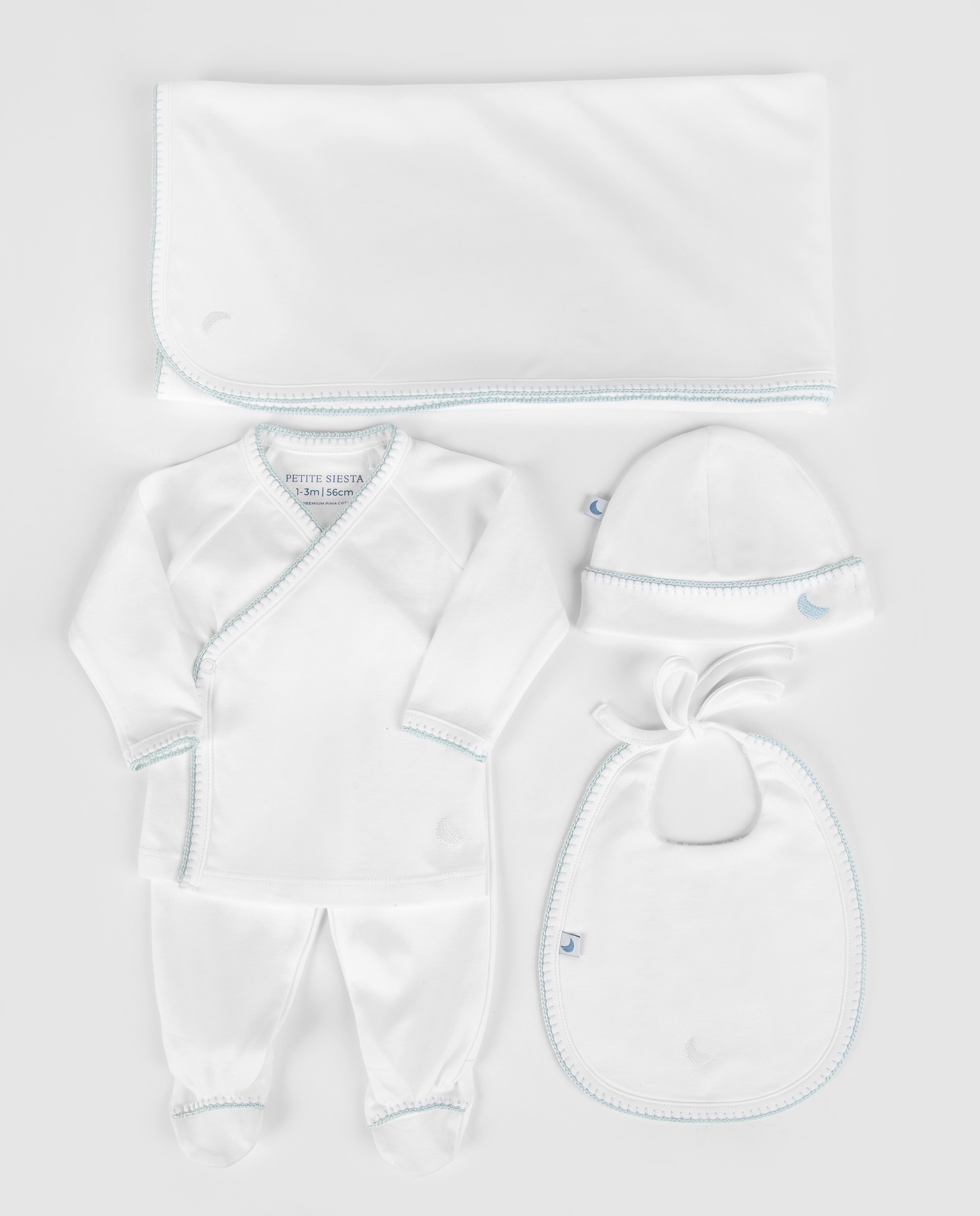 Pack Newborn Essentials Crochet Azul