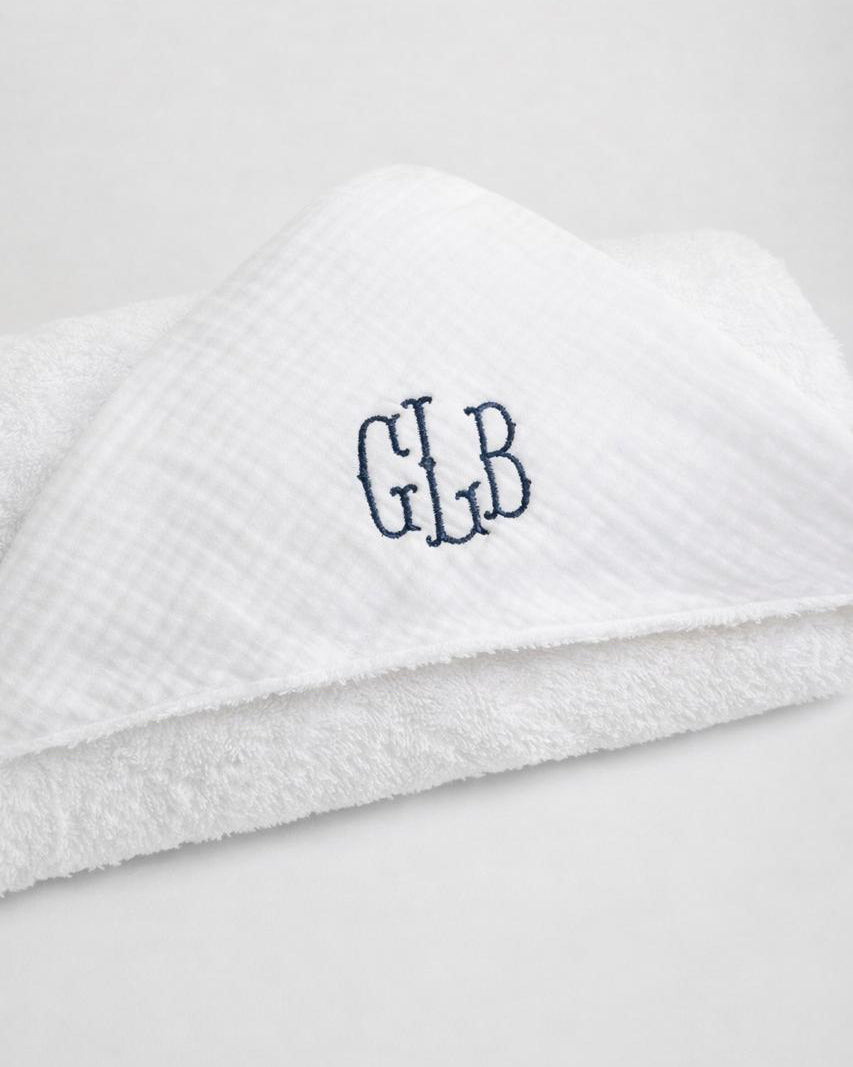 White bath cape