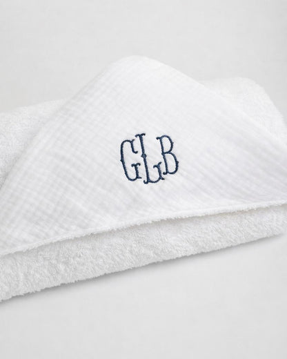 White bath cape