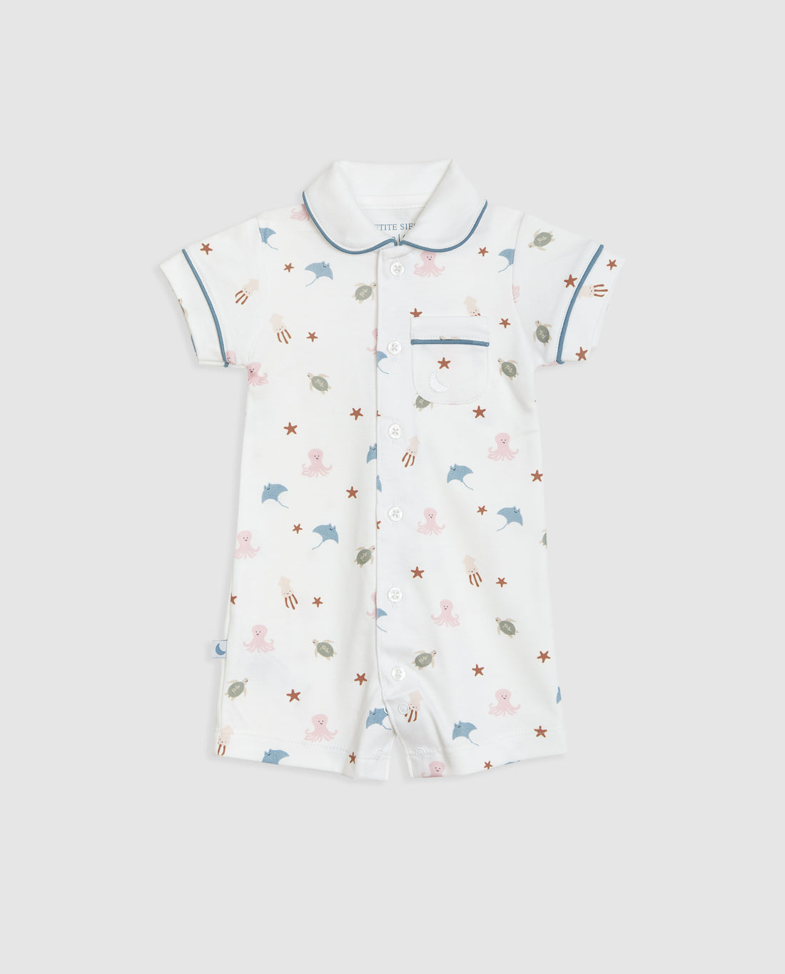 Ocean Short Baby Shirt Pajamas