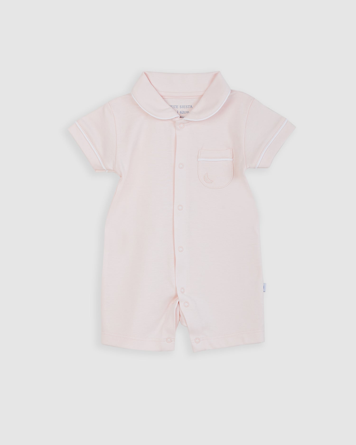 Pijama Bebé Camisero Rosa Corto