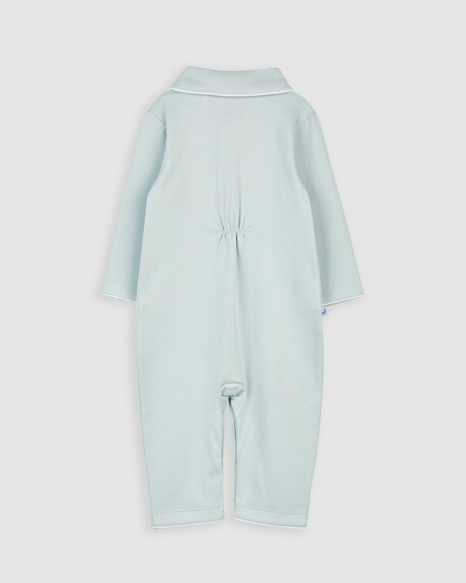 Pijama Bebé Camisero Azul (sin pies)