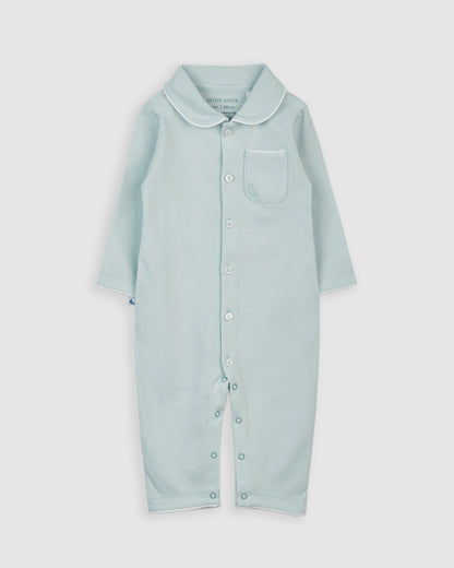 Pijama Bebé Camisero Azul (sin pies)