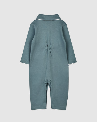 Deep Blue Baby Sleepsuit (footless)