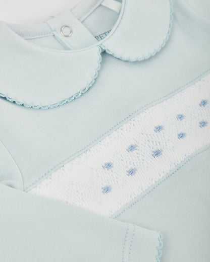 Pijama Bebé Smock Azul