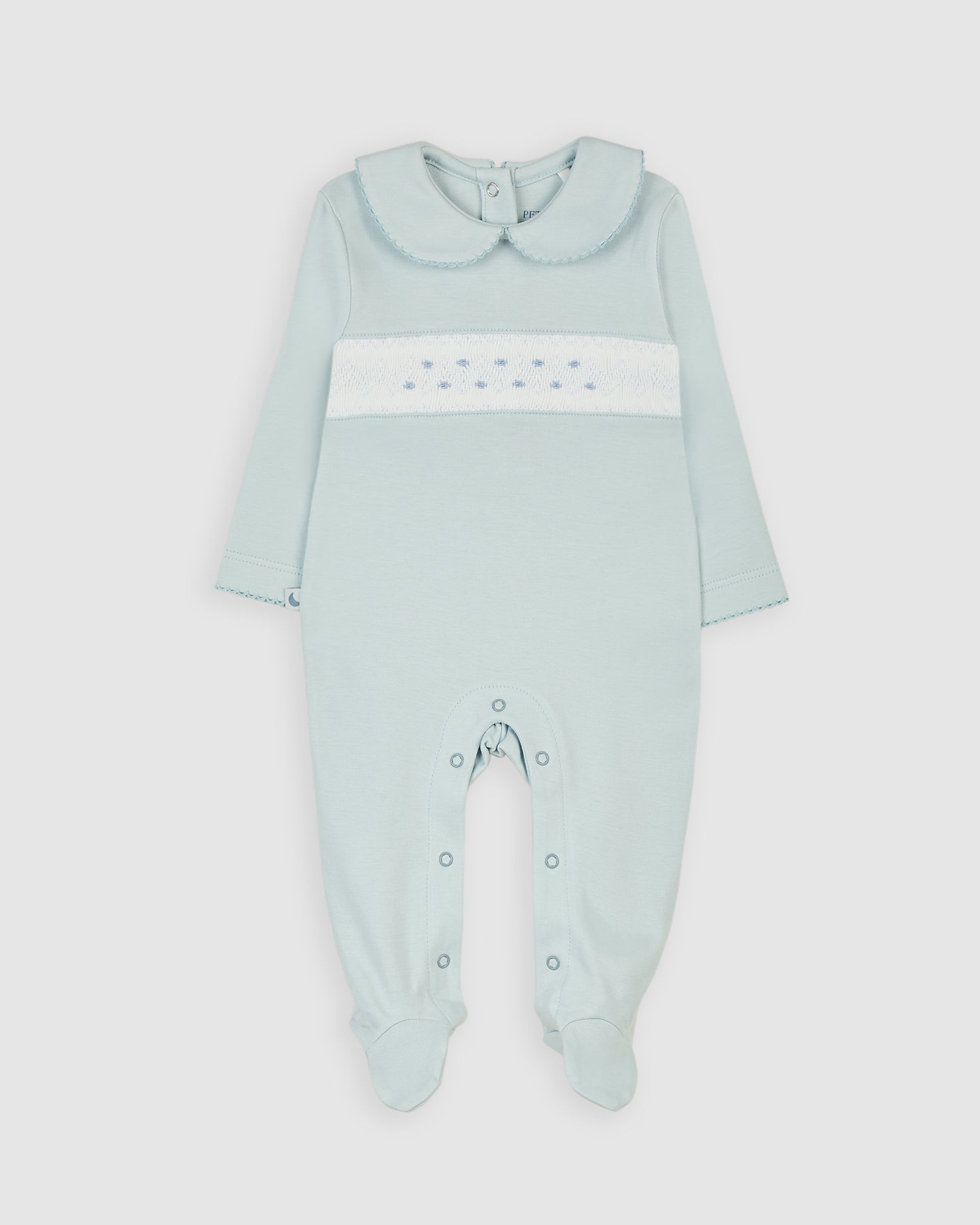 Pijama Bebé Smock Azul