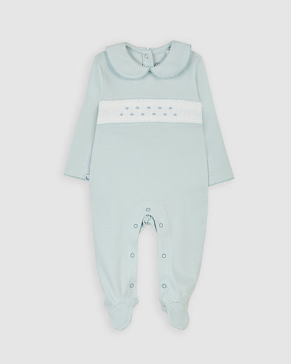 Pijama Bebé Smock Azul