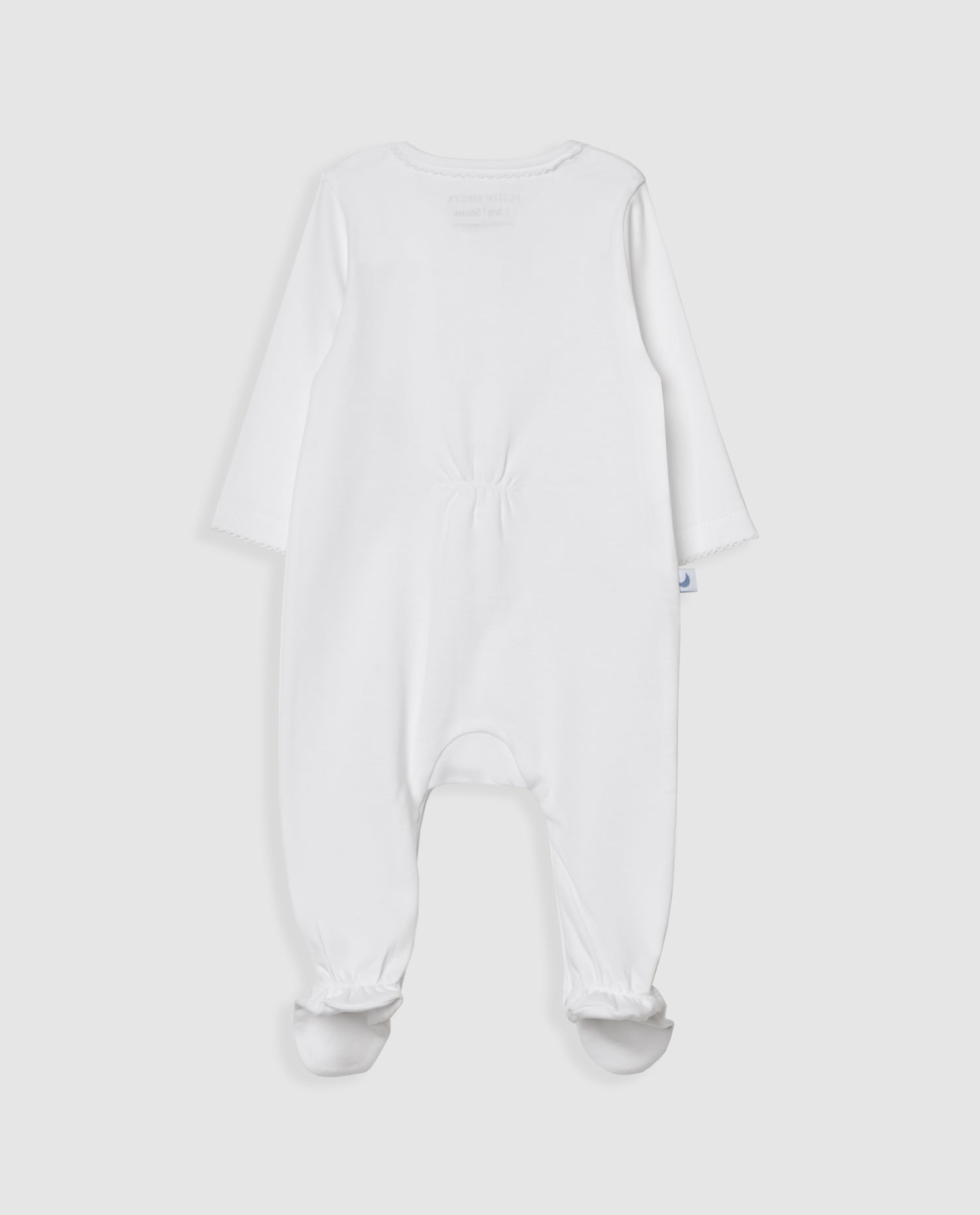 Pijama Bebé Tira Bordada Blanco