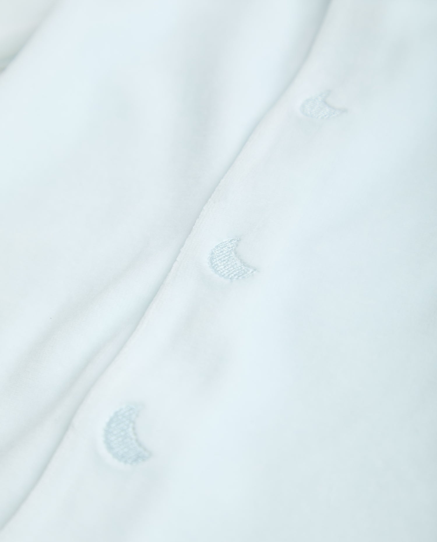 Blue Velour Baby Pajamas