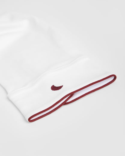 Pyjama chemise blanche pour homme - Bordeaux