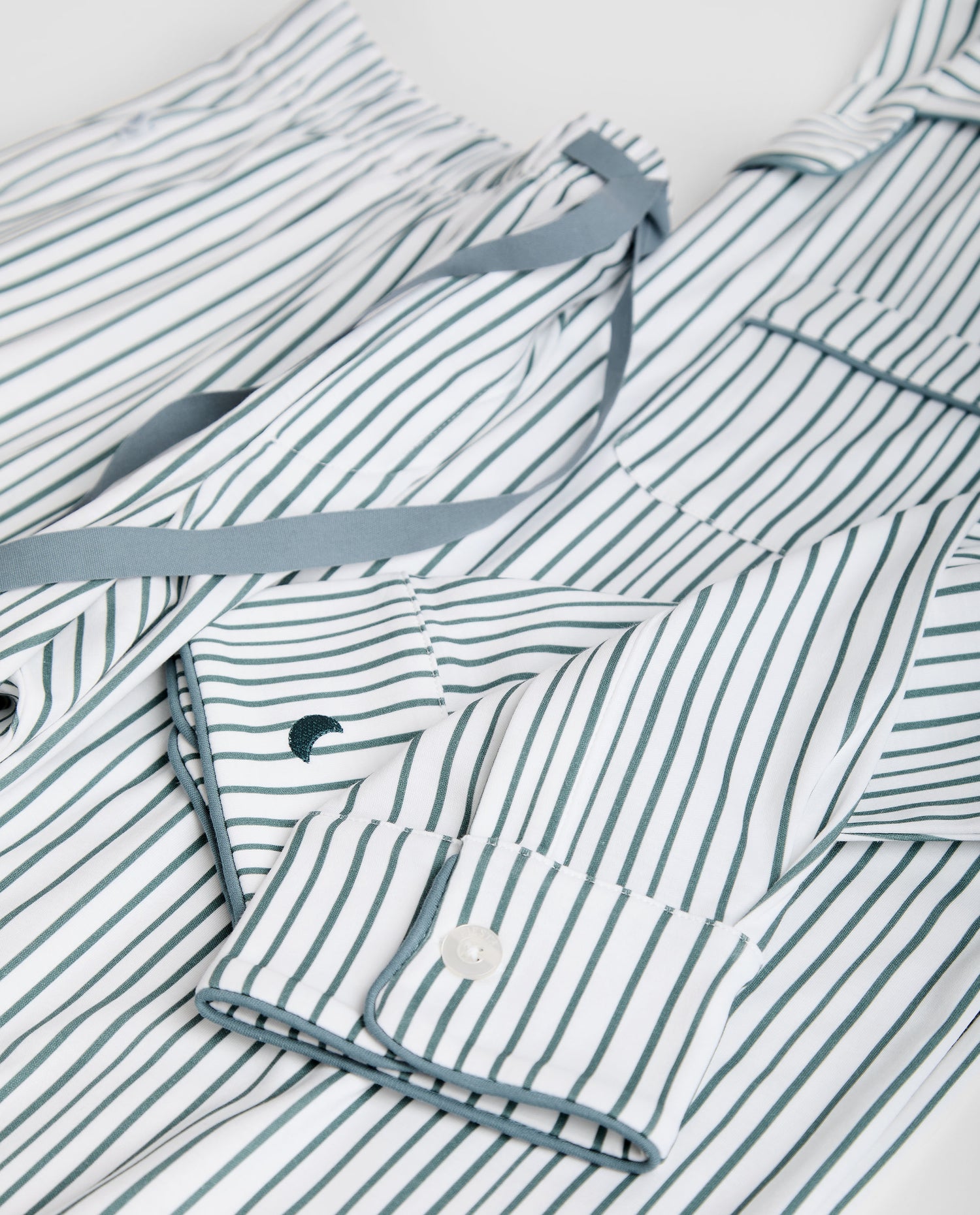 Pijama Hombre Camisero Rayas Deep Blue