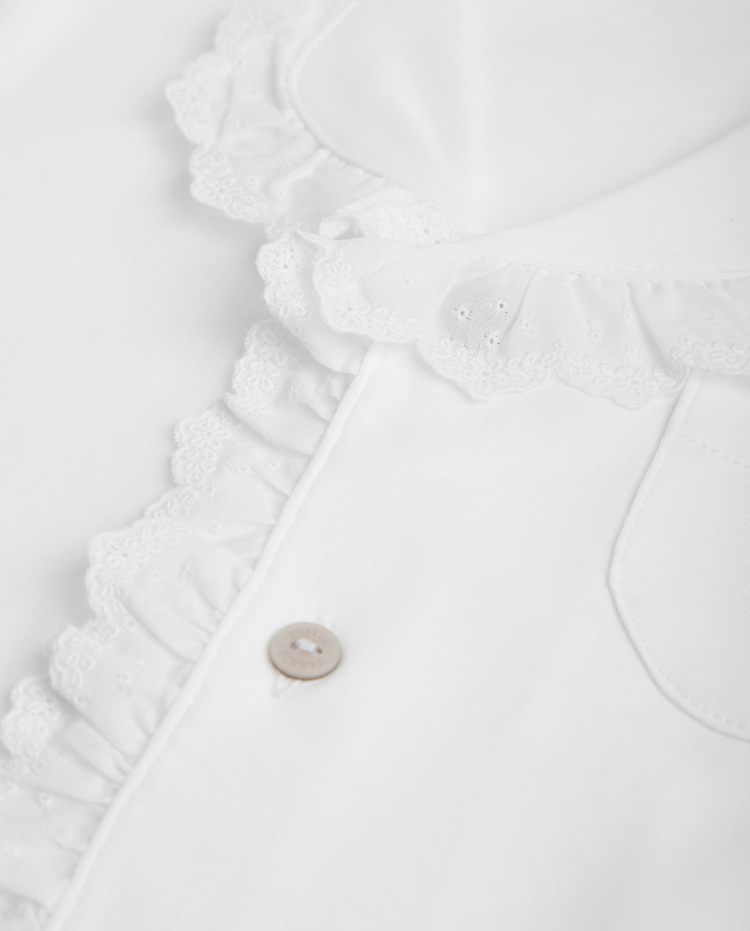 Pijama Niña Camisero Tira Bordada