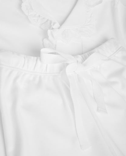 Pijama Niña Camisero Tira Bordada