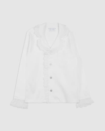 Pijama Niña Camisero Tira Bordada