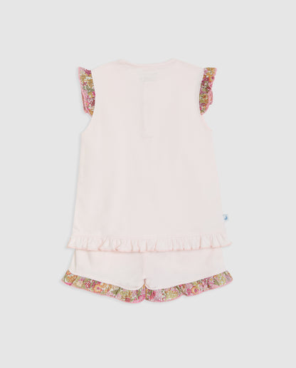Pijama Niña Volantes Liberty Annie Corto