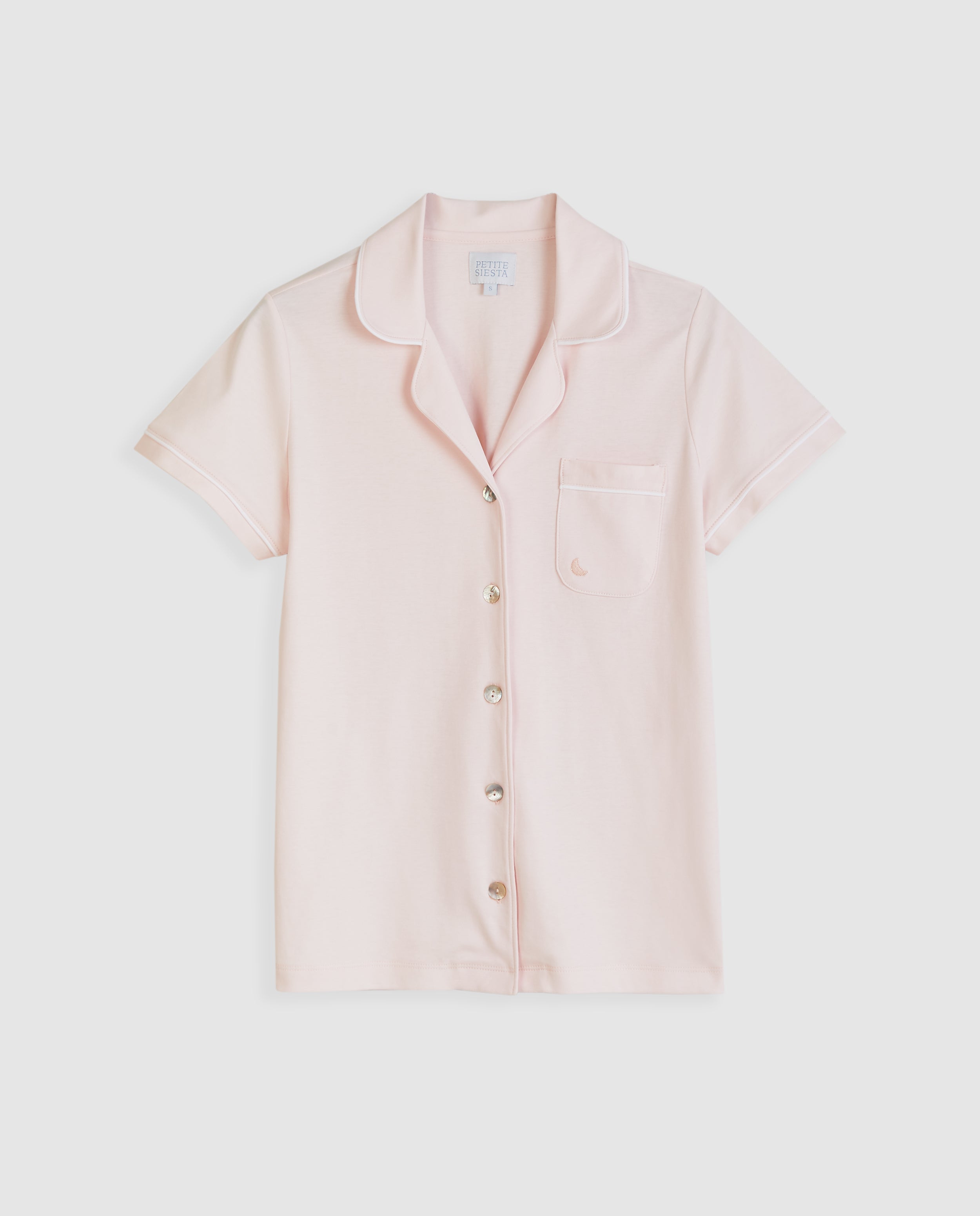 Pijama Mujer Camisero Rosa Corto