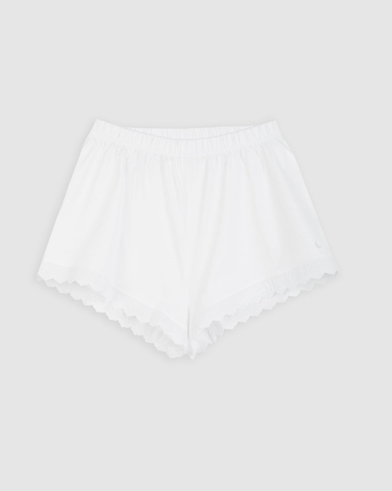 Pijama Mujer Tira Bordada Blanco