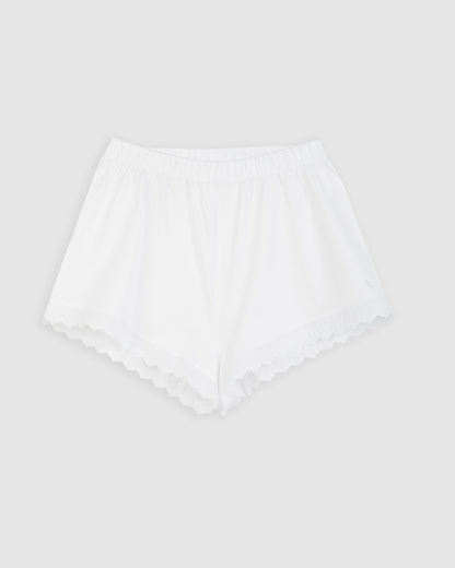 Pijama Mujer Tira Bordada Blanco