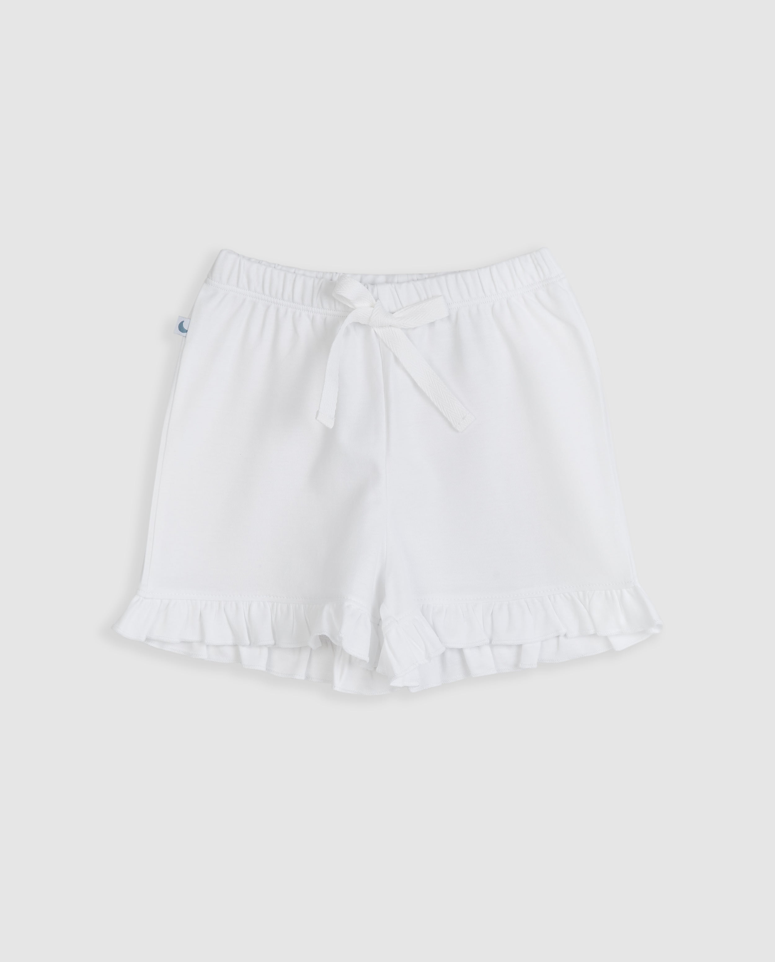 Kids Pajamas with Ruffles and Short Embroidered Strips
