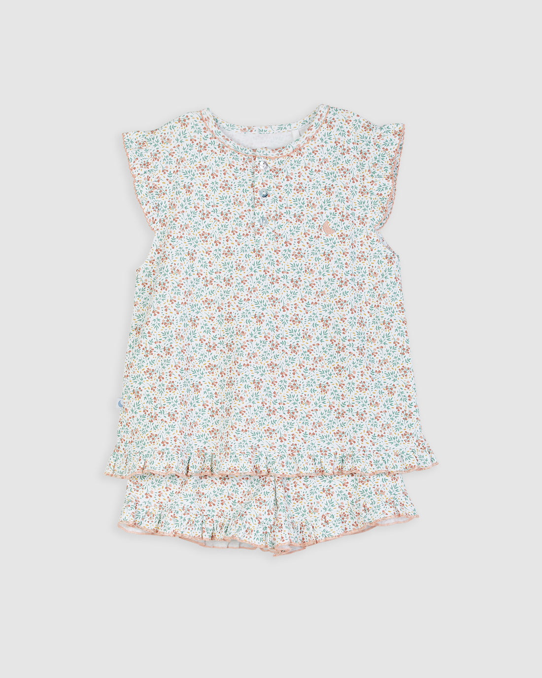 Short Flower Kids Pajamas