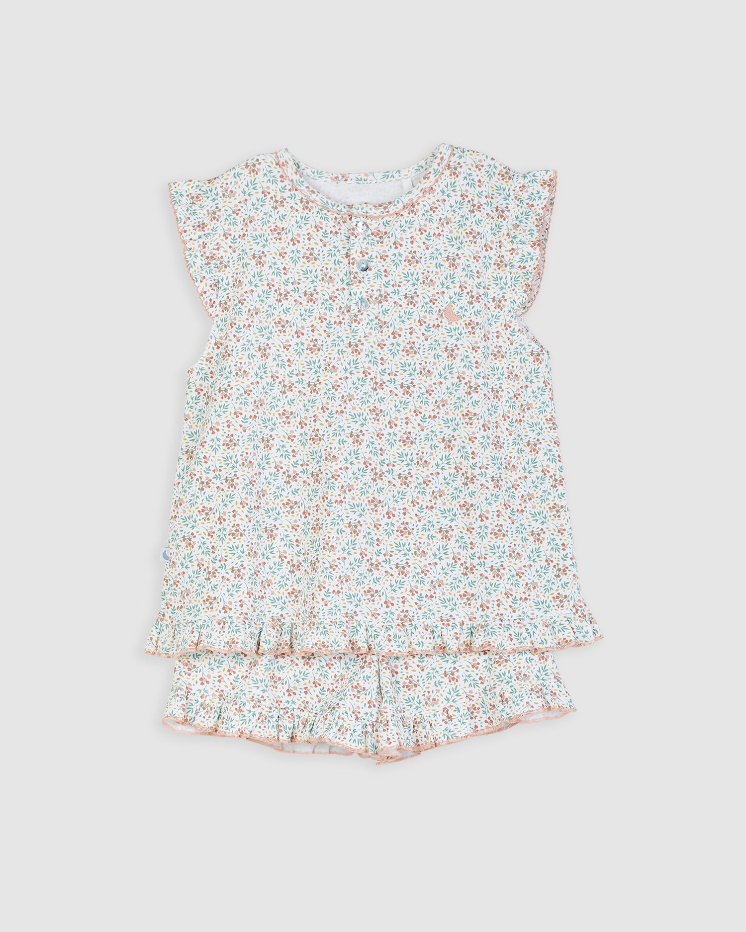 Short Flower Kids Pajamas