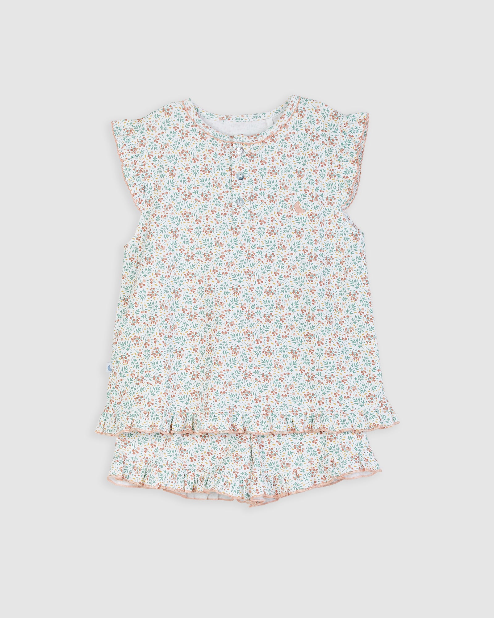Short Flower Kids Pajamas