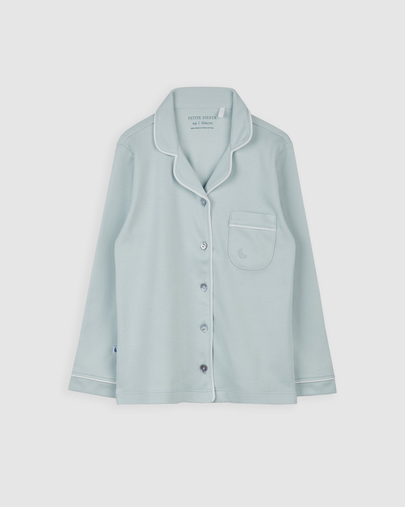 Pyjama chemise bleue pour enfants