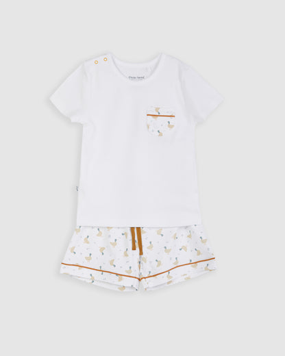 Pijama Kids Patos Corto
