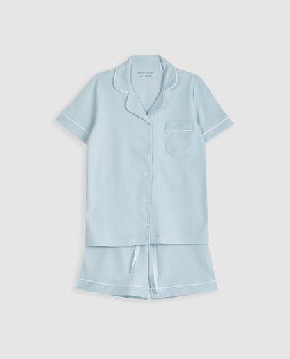 Pyjama chemise courte bleu pour enfant