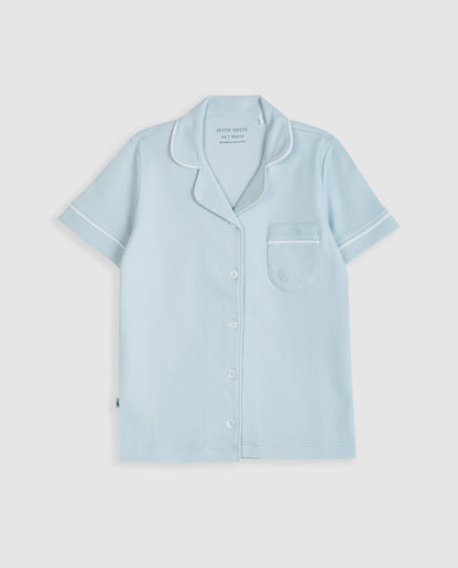 Pyjama chemise courte bleu pour enfant