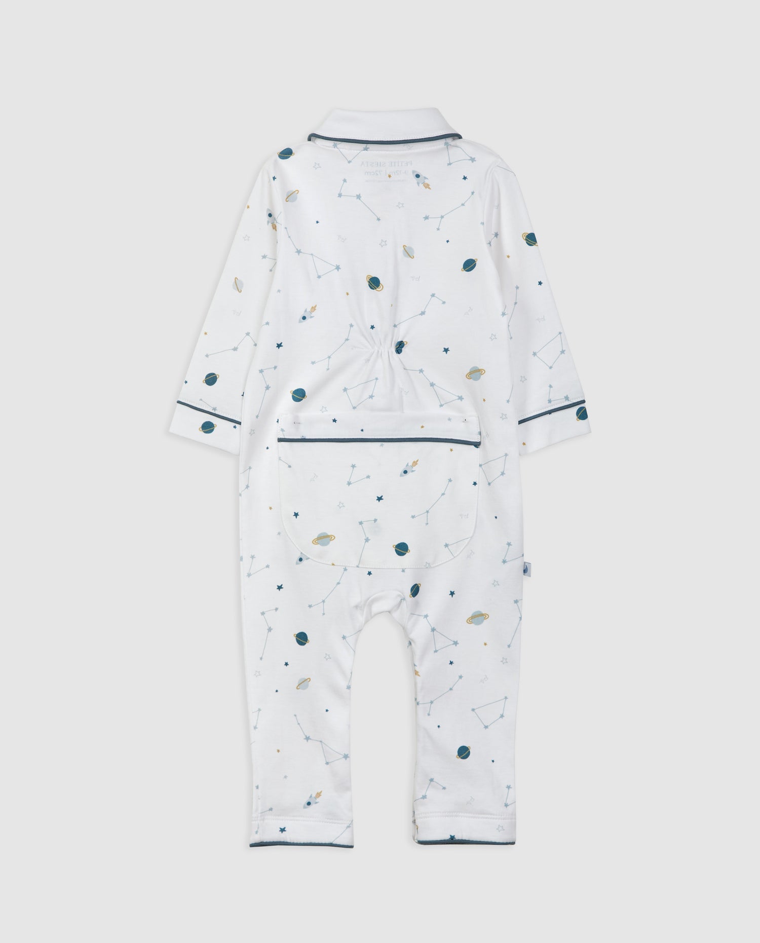 Grenouillère bébé bleue (sans pieds)