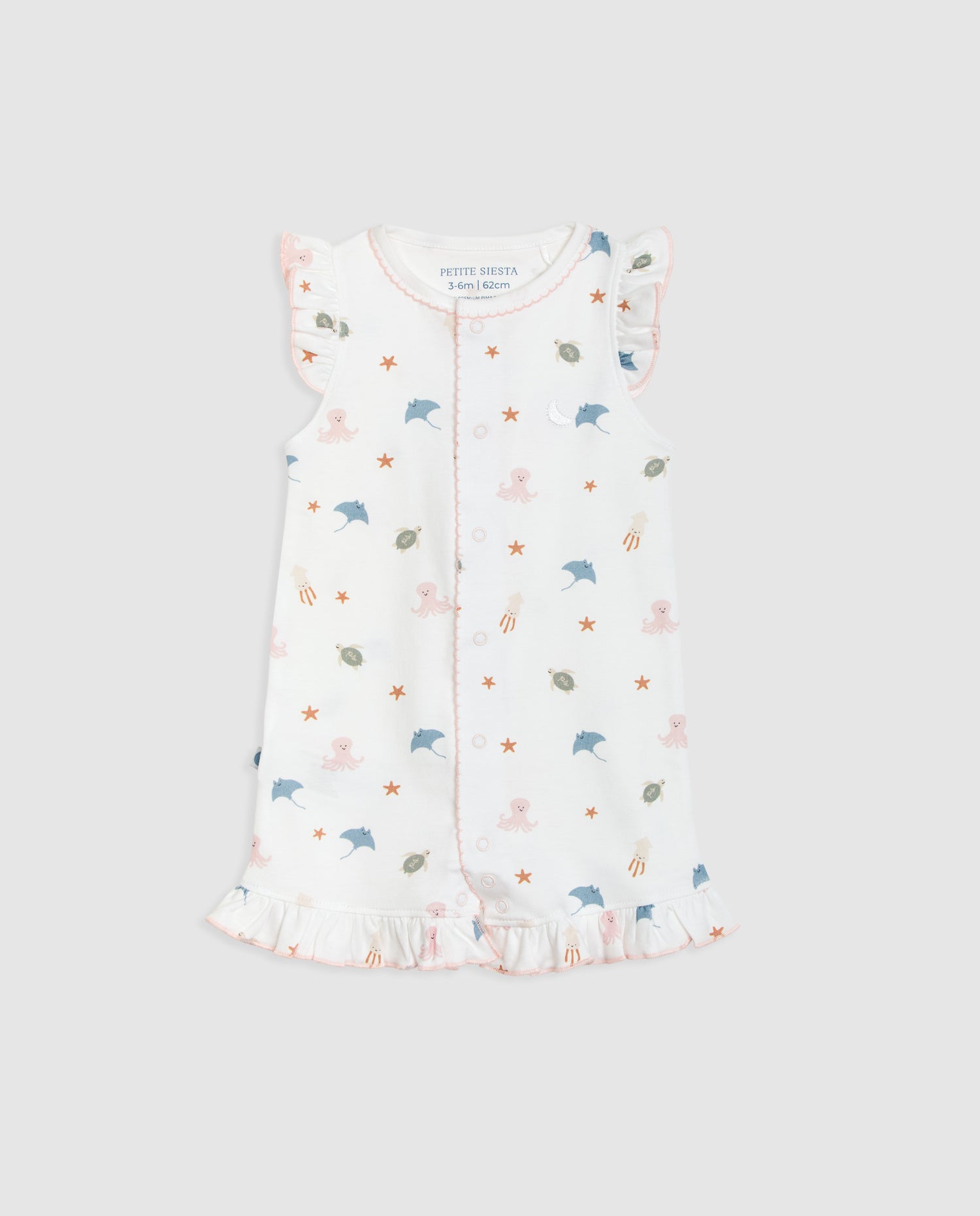 Pyjama court à volants pour bébé