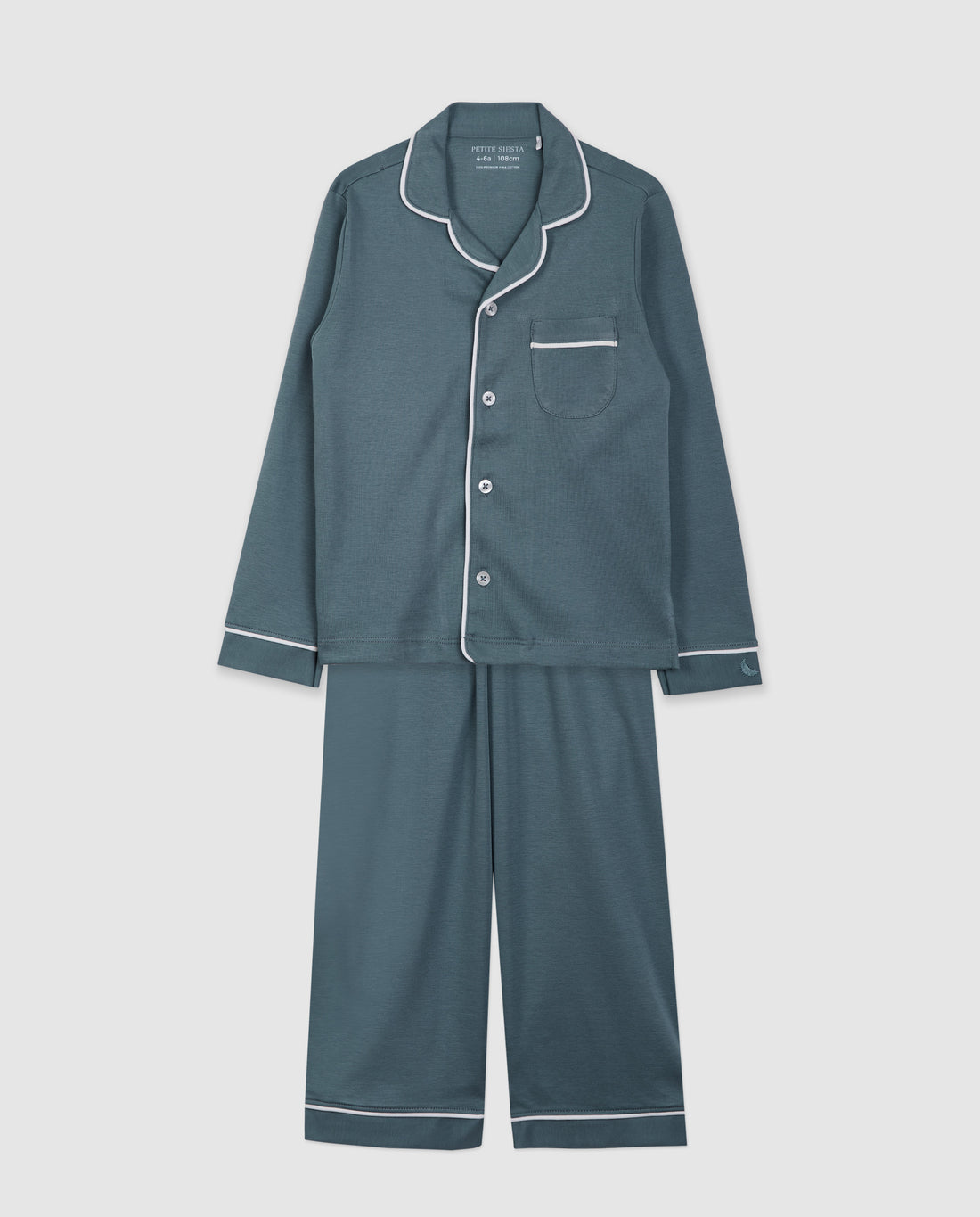 Chemise de pyjama pour enfant bleu foncé