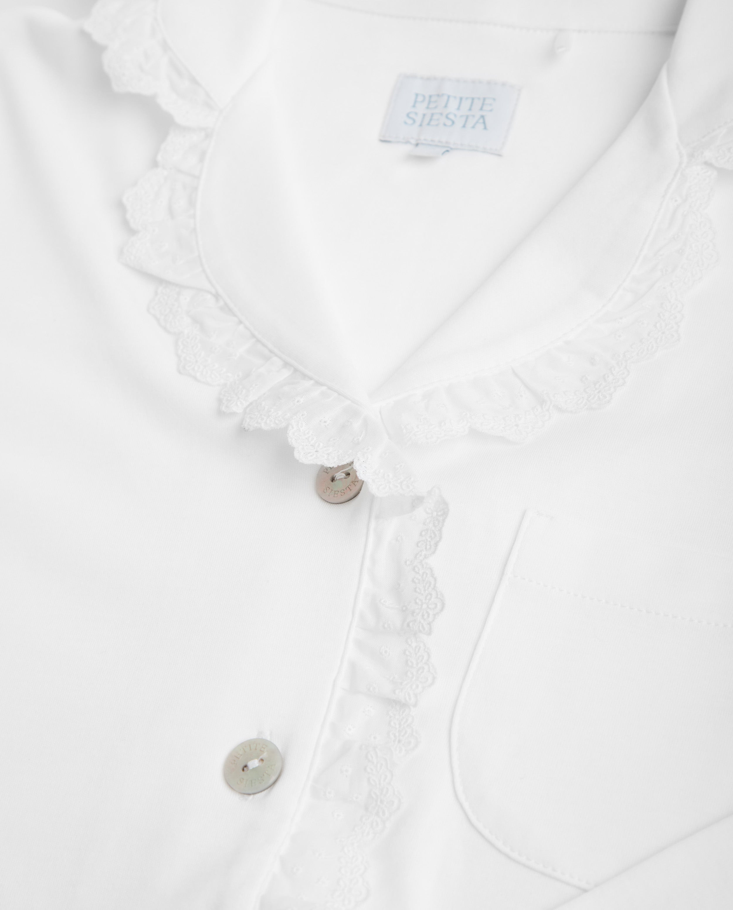 Pijama Mujer Camisero Tira Bordada