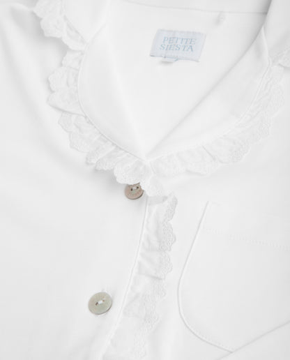 Pijama Mujer Camisero Tira Bordada