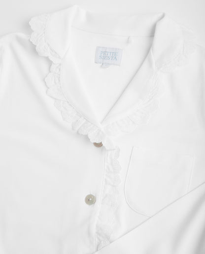 Pijama Mujer Camisero Tira Bordada